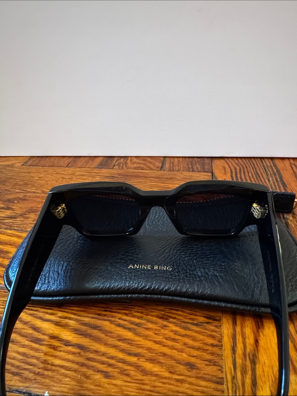 Anine Bing Black Oversized Square Sunglasses - Picture 4 of 6